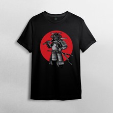 Pixxa Samuray %100 Pamuklu Bisiklet Yaka T-Shirt Model - 1