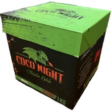 Coco Night 1kg #26MM Orjinal Hindistan Cevizi Küp Nargile Kömürü