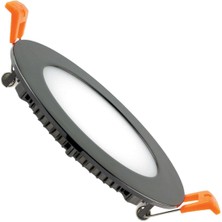 Maxled 20W Siyah Kasa Yuvarlak Sıva Altı LED Panel 6500K Beyaz