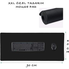 Noyiska Siyah Kaydırmaz 90CMX40CM Siyah Mause Ped Gaming Oyuncu Mouse Pad Mousepad Uzun Klavye Fare Altlık