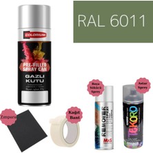Nalburun 400 ml Doldurulmuş Selülozik Parlak Sprey Boya + Astar + Boya Sökücü Set Ral