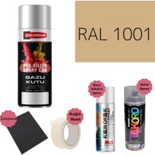 Nalburun 400 ml Doldurulmuş Selülozik Parlak Sprey Boya + Astar + Boya Sökücü Set Ral