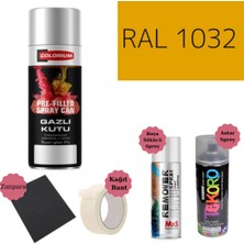 Nalburun 400 ml Doldurulmuş Selülozik Parlak Sprey Boya + Astar + Boya Sökücü Set Ral