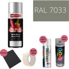 Nalburun 400 ml Doldurulmuş Selülozik Parlak Sprey Boya + Astar + Boya Sökücü Set Ral
