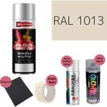 Nalburun 400 ml Doldurulmuş Selülozik Mat Sprey Boya + Astar + Boya Sökücü Set Ral
