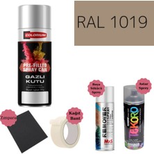 Nalburun 400 ml Doldurulmuş Selülozik Mat Sprey Boya + Astar + Boya Sökücü Set Ral