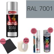Nalburun 400 ml Doldurulmuş Selülozik Mat Sprey Boya + Astar + Boya Sökücü Set Ral