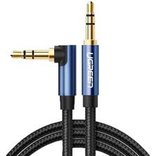 Ugreen 90 Derece L Tipi 3.5mm Aux Ses Kablosu 1 Metre
