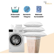 Uyku Yastığı Silikon Uyku Yastık Pamuklu Destek Yatış Minder 800 gr 50  x  70 Beyaz