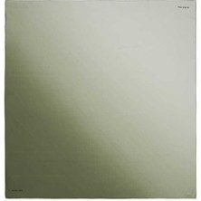 Bursa İpek Haki Mint Degrade Twill Ipek Eşarp