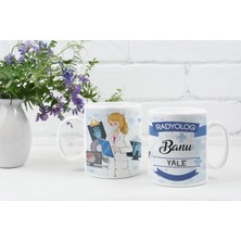 Eylül Design Kişiye Özel Isim Yazılı Radyolog Özel Baskı Meslek Kupa Bardak