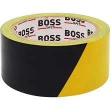 Boss Tape Sarı Siyah Duct Tape En:48 Boy:5mt