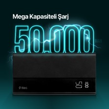 Ttec Recharger Mega LCD 50.000 Mah Pd 20W Taşınabilir Hızlı Şarj Aleti / Powerbank