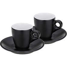 Kela 12750 Mattıa Espresso Fincan Seti 2li Siyah 50ML