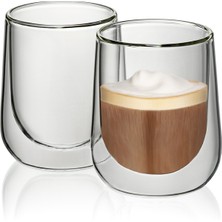 Kela Fontana Çift Cidarlı Cappucino Bardağı 2'li 180 ml