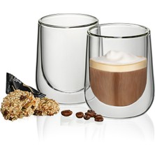 Kela Fontana Çift Cidarlı Cappucino Bardağı 2'li 180 ml