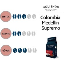 Moliendo Colombia Medellin Supremo Yöresel Kahve (Çekirdek Kahve) 250 g