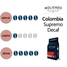 Moliendo Colombia Supremo Decaf (Kafeinsiz) Yöresel Kahve (Çekirdek Kahve) 250 g