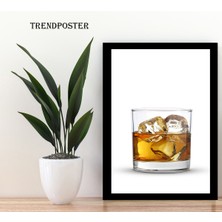 Trend Poster Siyah Çerçeve Görünümlü Bar Köşesi Için Duvar Tablosu Retro Ahşap Poster