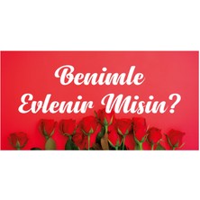 New Jargon Evlilik Teklifi Afişi Pankartı Benimle Evlenir Misin