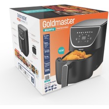 Goldmaster Blackfry 1700 Watt Dijital Dokunmatik 8 Ön Programlı 5.7 Litre Airfryer Yağsız Kızartma Sıcak Hava Fritöz