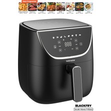 Goldmaster Blackfry 1700 Watt Dijital Dokunmatik 8 Ön Programlı 5.7 Litre Airfryer Yağsız Kızartma Sıcak Hava Fritöz