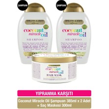 Ogx Yıpranma Karşıtı Coconut Miracle Oil Sülfatsız Şampuan X2 + Sülfatsız Saç Maskesi