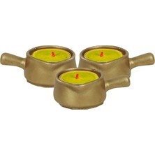 Evene Mumluk Şamdan 3 Adet Tealight Uyumlu Üçlü Tava Model