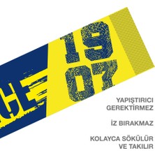 Odyak Taraftar Kart Odyak Statıkıum Atkı 3 20x118 cm Statik Kağıt Yapışkansız Fenerbahçe Lisanslı Orijinal