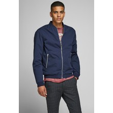 Jack & Jones Essentials Jjerush Fermuarlı Suya Dayanıklı Bomber Ceket Erkek Ceket 12165203