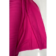 Royaleks Çok Amaçlı Müslin Pamuklu Bebek Örtü ve Battaniye Kumaşı Müslin Bez Fuşya 73