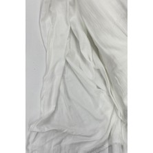 Royaleks Çok Amaçlı Müslin Pamuklu Bebek Örtü ve Battaniye Kumaşı Müslin Bez Kırık Beyaz 11