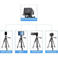 Zomei ZM-1200 Kamera ve Telefon TRIPODU-360° Dönebilen Telefon Tutucu ve Çanta Hediyeli