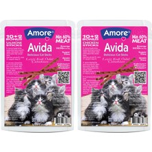 Amore Avida Salmone-12 ve Chicken-12 Cat Sticks Balıklı ve Tavuklu Tahılsız Kedi Ödül Çubukları