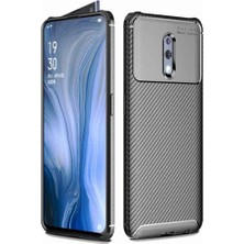Smart Tech Oppo Reno Karbon Desenli Negro Silikon Kılıf