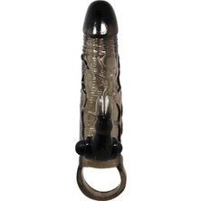 Cupid Shop  Uzatmalı Klitoris ve G-Spot Uyarıcı Titreşimli 2 In 1 Silikon Penis Kılıfı