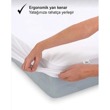 AY Home  Alez Mikro Fitted Su Sıvı Geçirmez Alez Yatak Alezi Yatak Koruyucu 100% Pamuklu Beyaz 10 Farklı Ebat