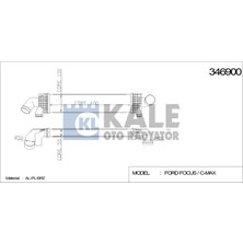 Kale Turbo Radyatörü (Intercooler) Ford C-Max Focus C Focus Iı (600X128X50) Al/pl/brz