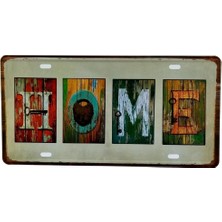 Dünyadan Hediyeler Dekoratif 3D Metal Plaka Home 30CM