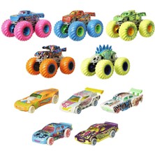 Hot Wheels HCB57 Monster Trucks Karanlıkta Parlayan Araçlar, Hot Wheels Monster Trucks - Mattel