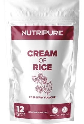 Nutripure Cream Of Rice 480 gr Ahududu Aromalı