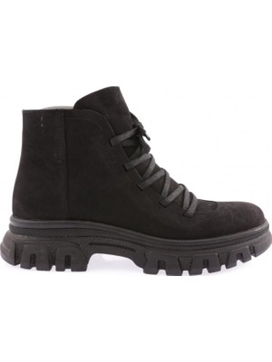 DGN Kadin Önden Bağcik Aksesuarli Fermuarli Bot