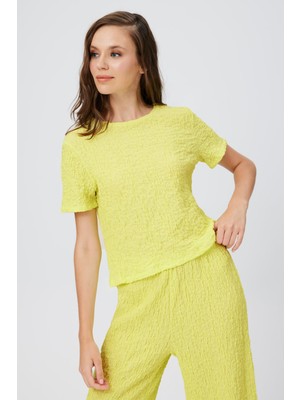Babokah Kısa Kollu Crop T-Shırt