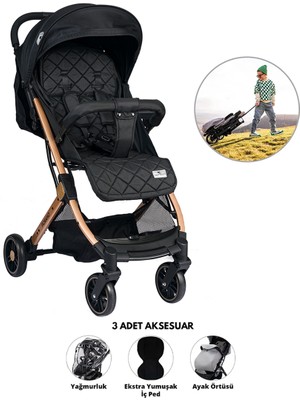 Lorelli Fiorano Kabin Boy Bebek Arabası - Black