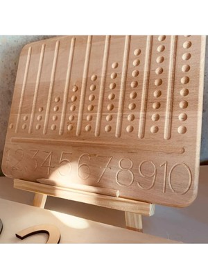 Wood Toys Ahşap Oyuncak Dünyası Montessori Sayı Abaküsü