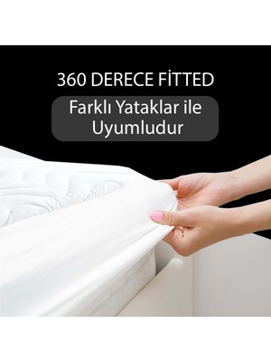 Faiend Pamuklu Kapitone Fitted Alez Sıvı Geçirmez Yatak Koruyucu Alez