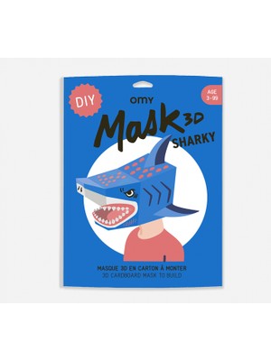 Omy Karton 3D Maske Sharky