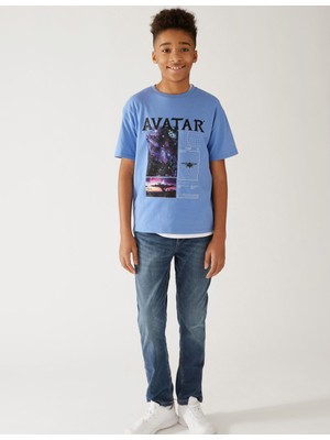 Marks & Spencer Saf Pamuklu Avatar™ T-Shirt