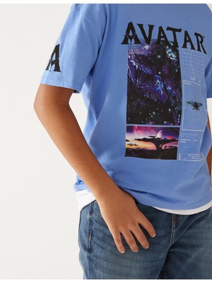 Marks & Spencer Saf Pamuklu Avatar™ T-Shirt