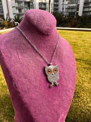 925 Gümüş Kuş 925 Ayar Gümüş Kolye